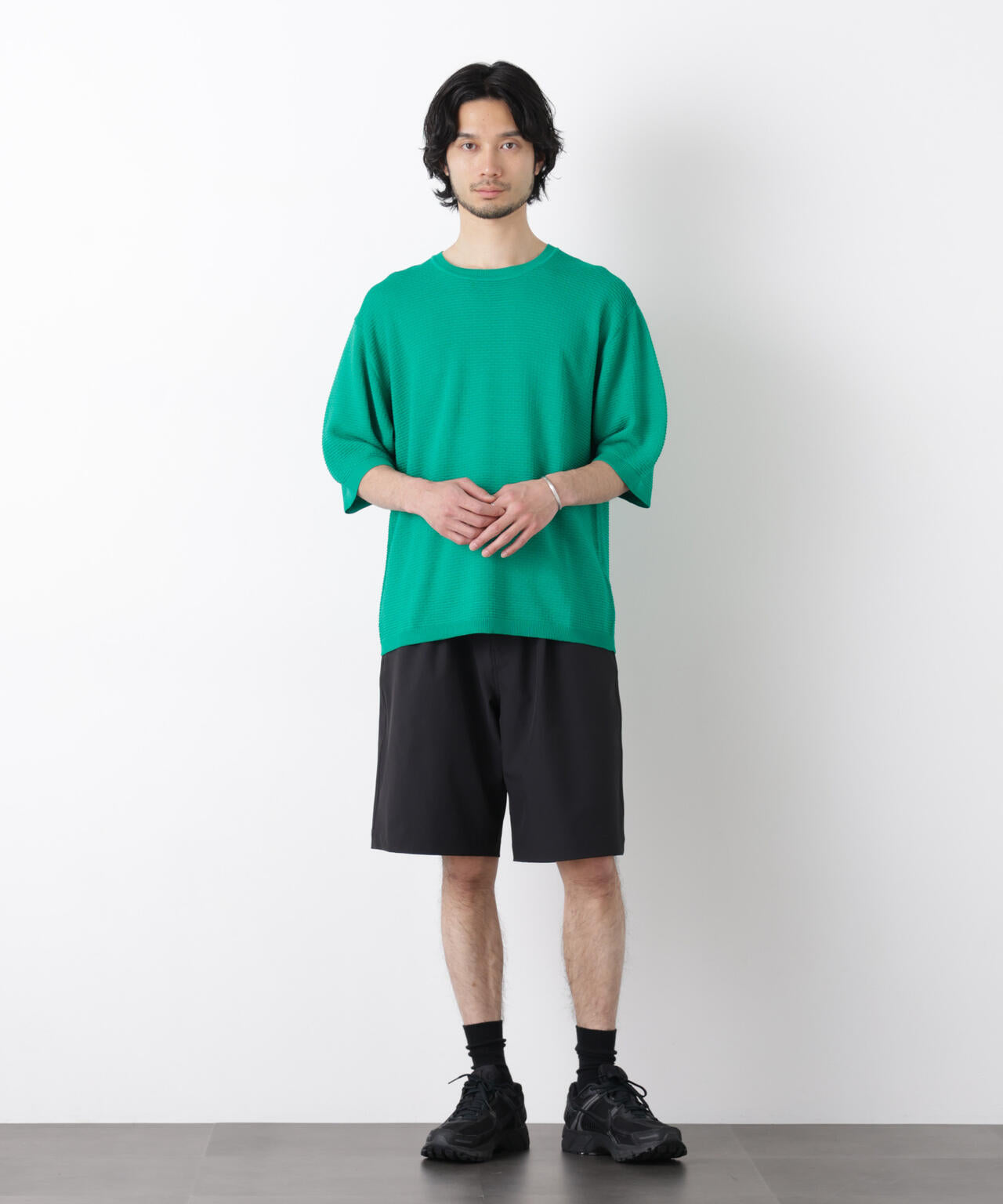 エアリードレープ ニットTシャツ 半袖 6726122215