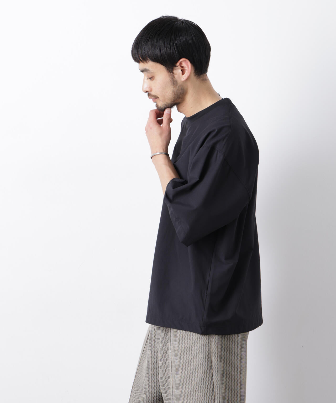 ストレッチワイドプルオーバー Tシャツ半袖（セットアップ可） 6726124208