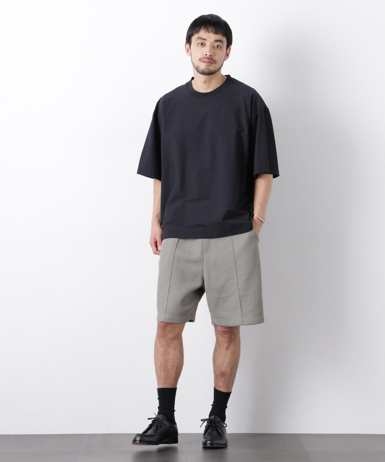 ストレッチワイドプルオーバー Tシャツ半袖（セットアップ可） 6726124208