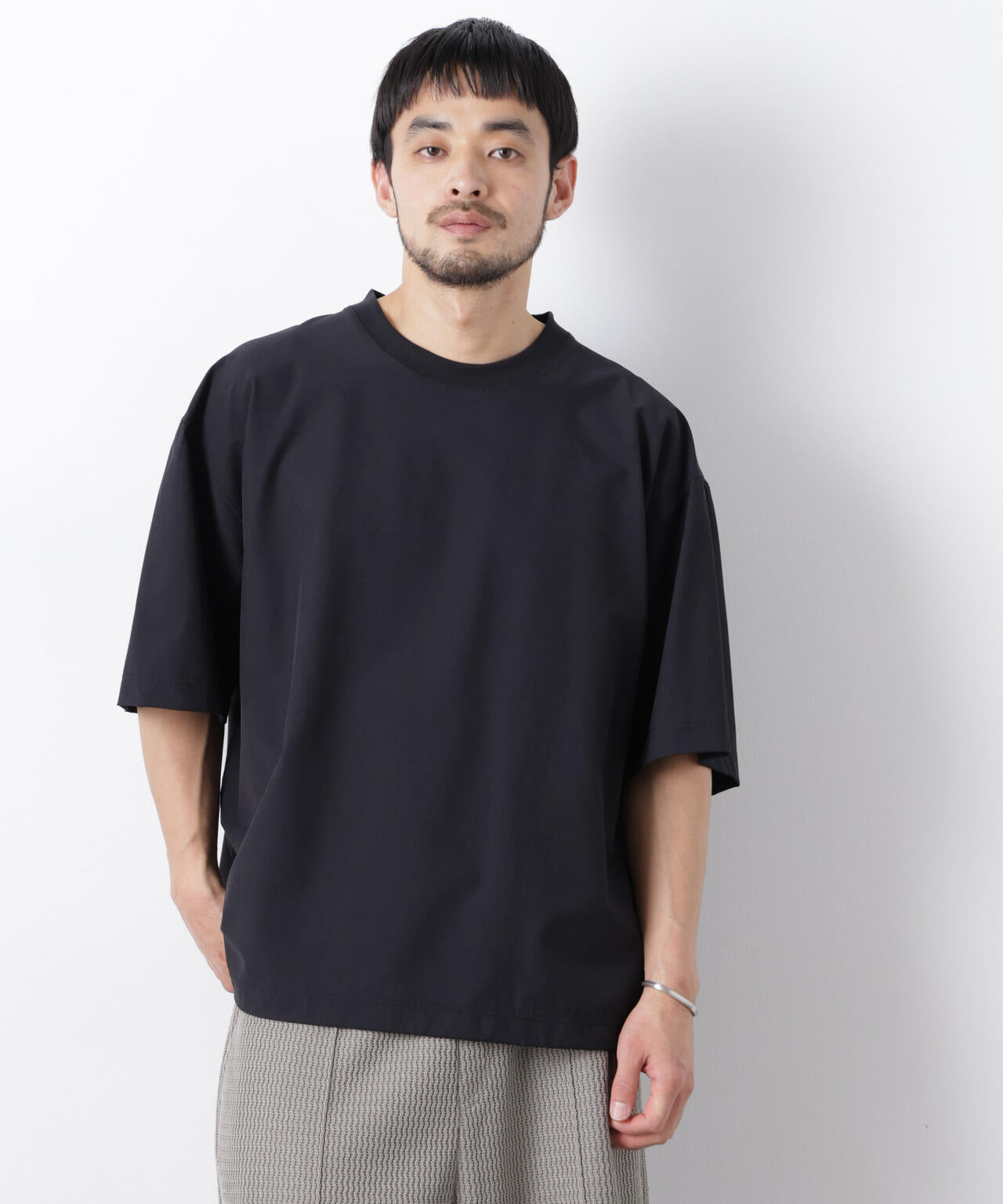 ストレッチワイドプルオーバー Tシャツ半袖（セットアップ可） 6726124208