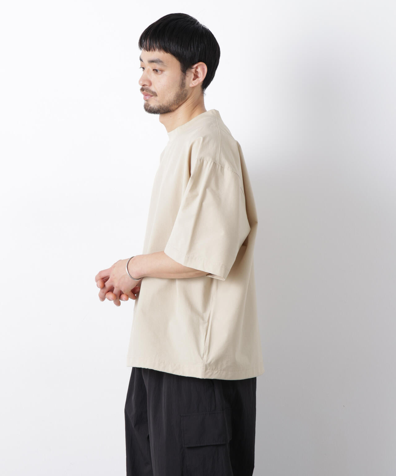 ストレッチワイドプルオーバー Tシャツ半袖（セットアップ可） 6726124208