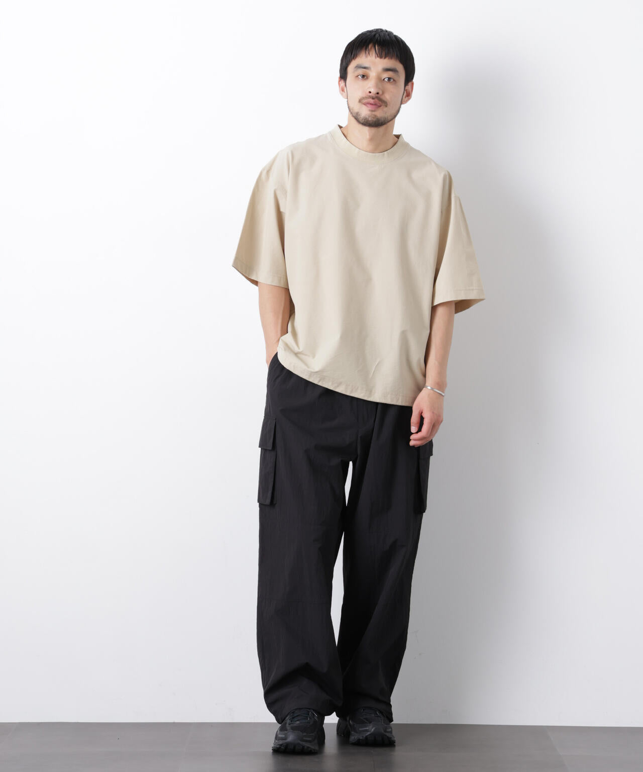 ストレッチワイドプルオーバー Tシャツ半袖（セットアップ可） 6726124208