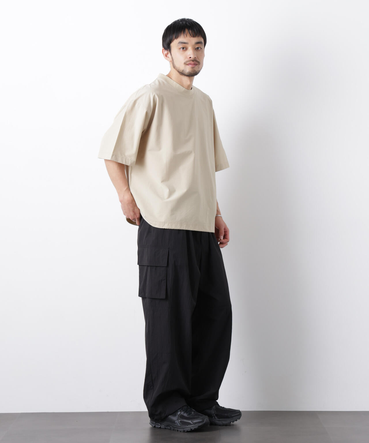 ストレッチワイドプルオーバー Tシャツ半袖（セットアップ可） 6726124208