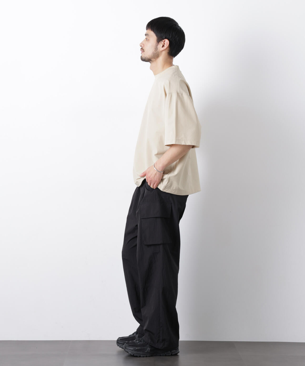 ストレッチワイドプルオーバー Tシャツ半袖（セットアップ可） 6726124208