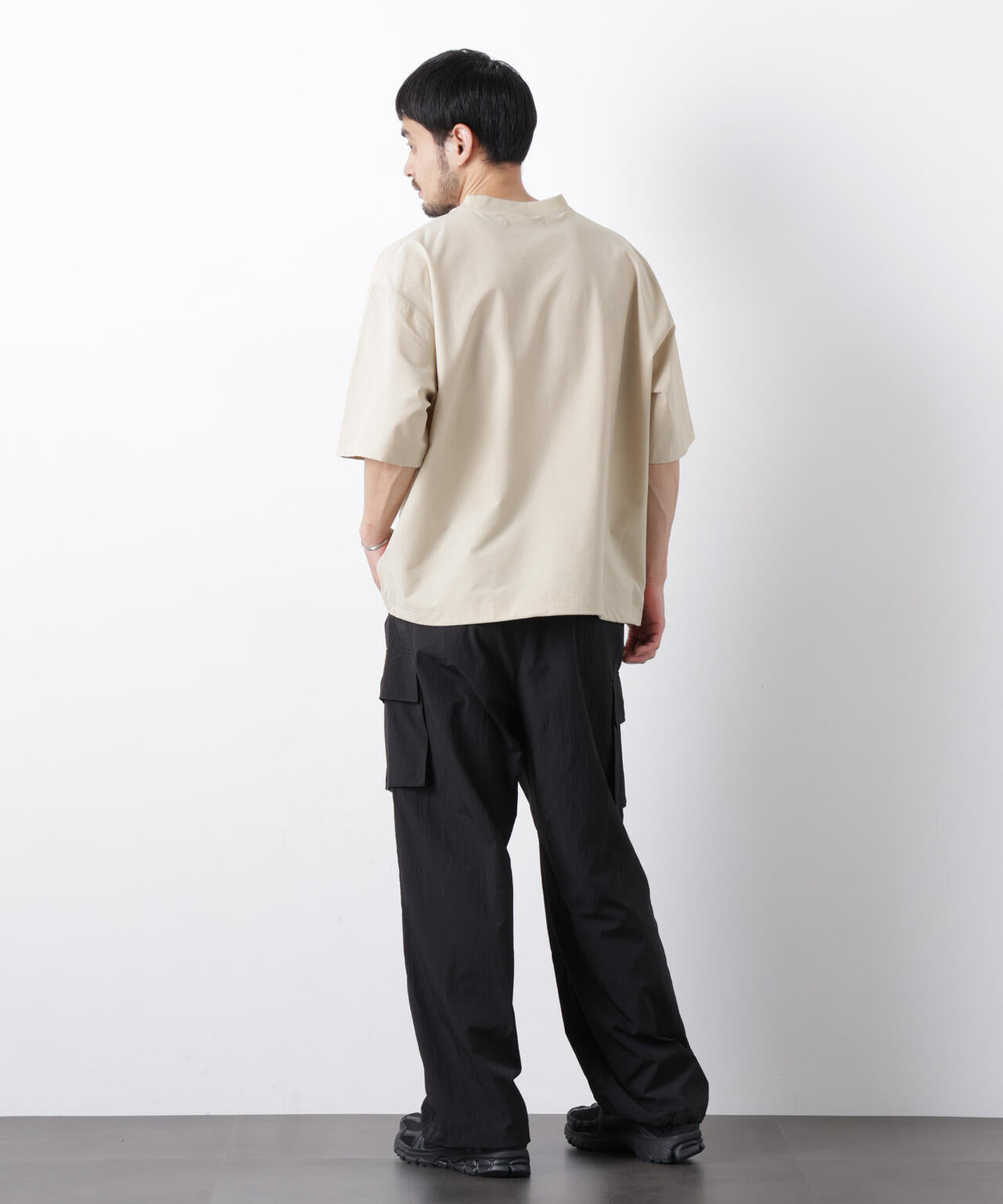 ストレッチワイドプルオーバー Tシャツ半袖（セットアップ可） 6726124208