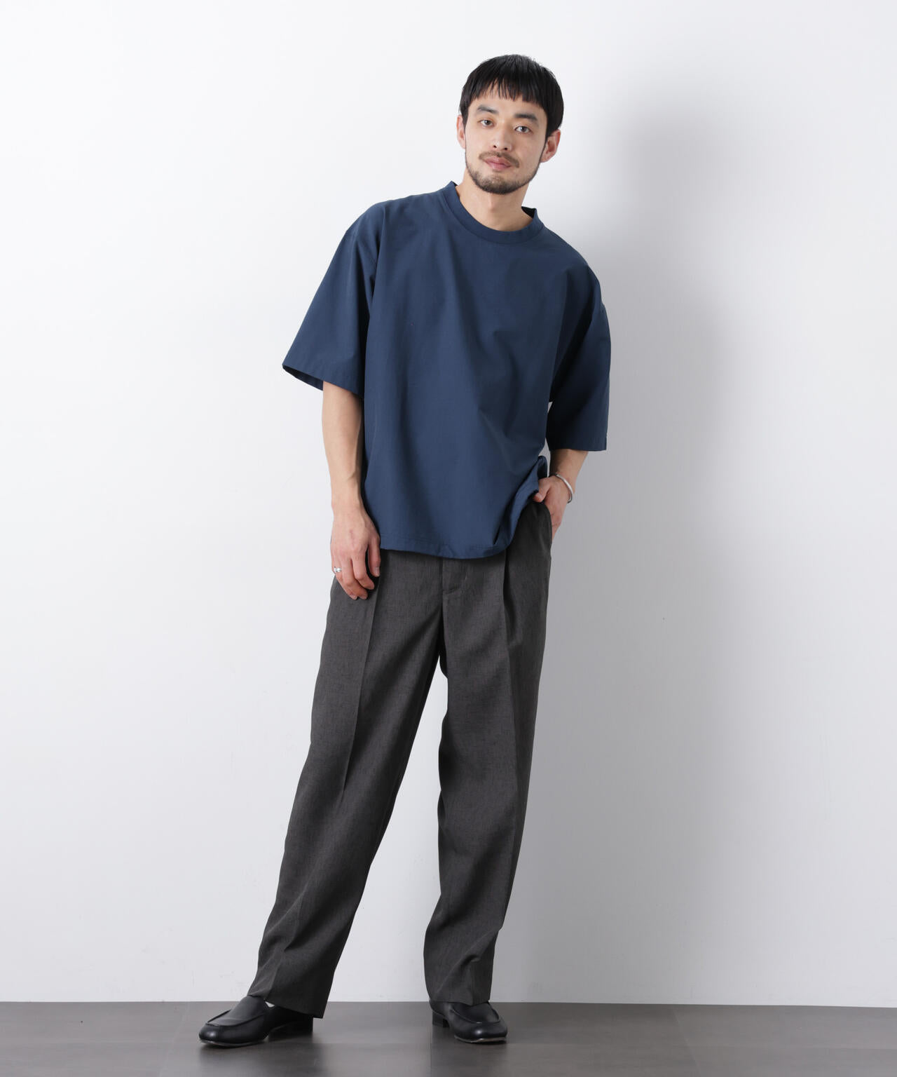 ストレッチワイドプルオーバー Tシャツ半袖（セットアップ可） 6726124208