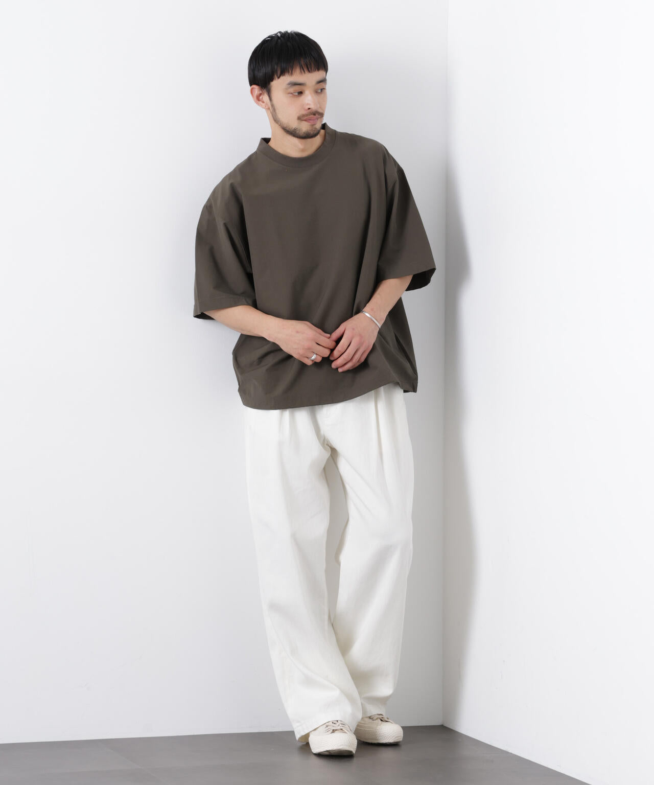 ストレッチワイドプルオーバー Tシャツ半袖（セットアップ可） 6726124208