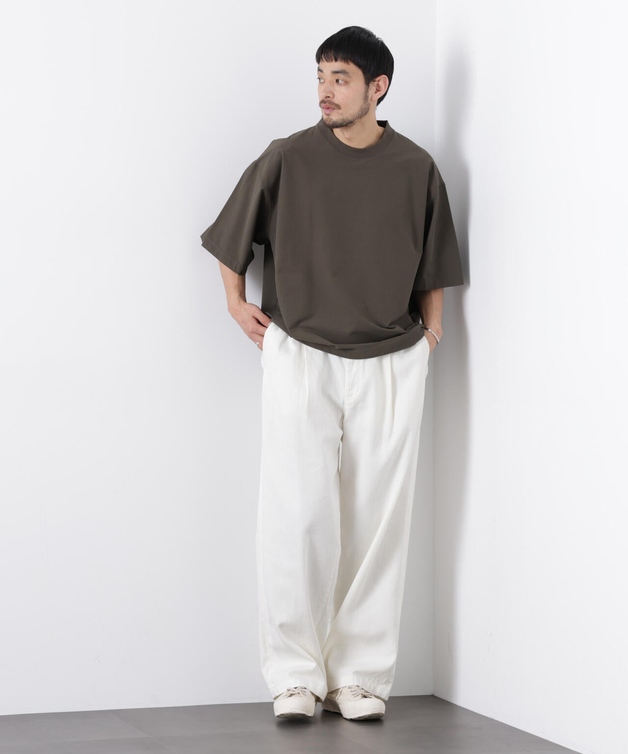 ストレッチワイドプルオーバー Tシャツ半袖（セットアップ可） 6726124208