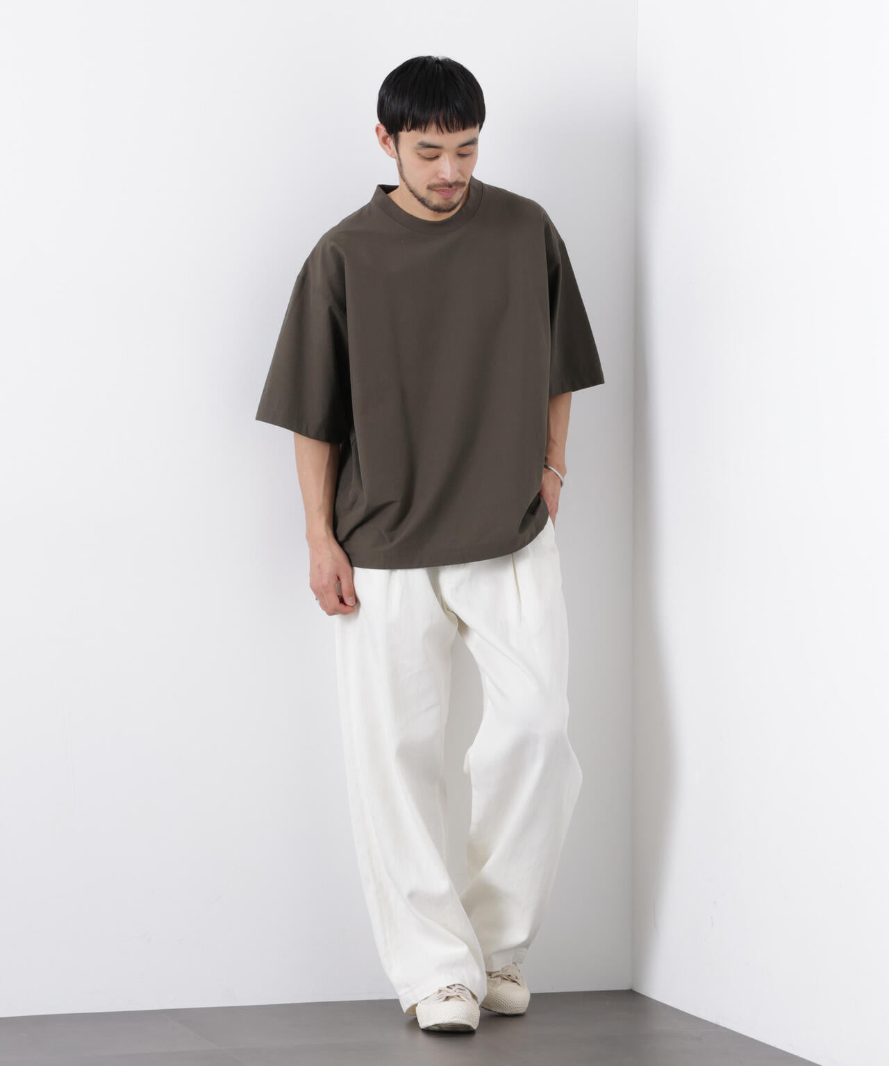 ストレッチワイドプルオーバー Tシャツ半袖（セットアップ可） 6726124208