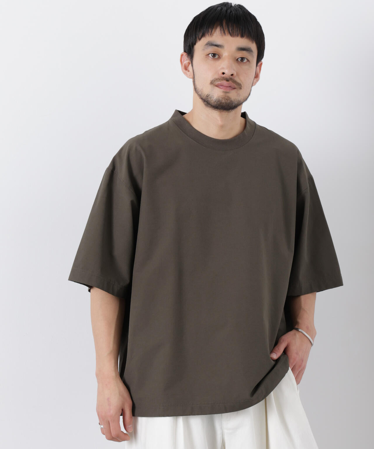 ストレッチワイドプルオーバー Tシャツ半袖（セットアップ可） 6726124208