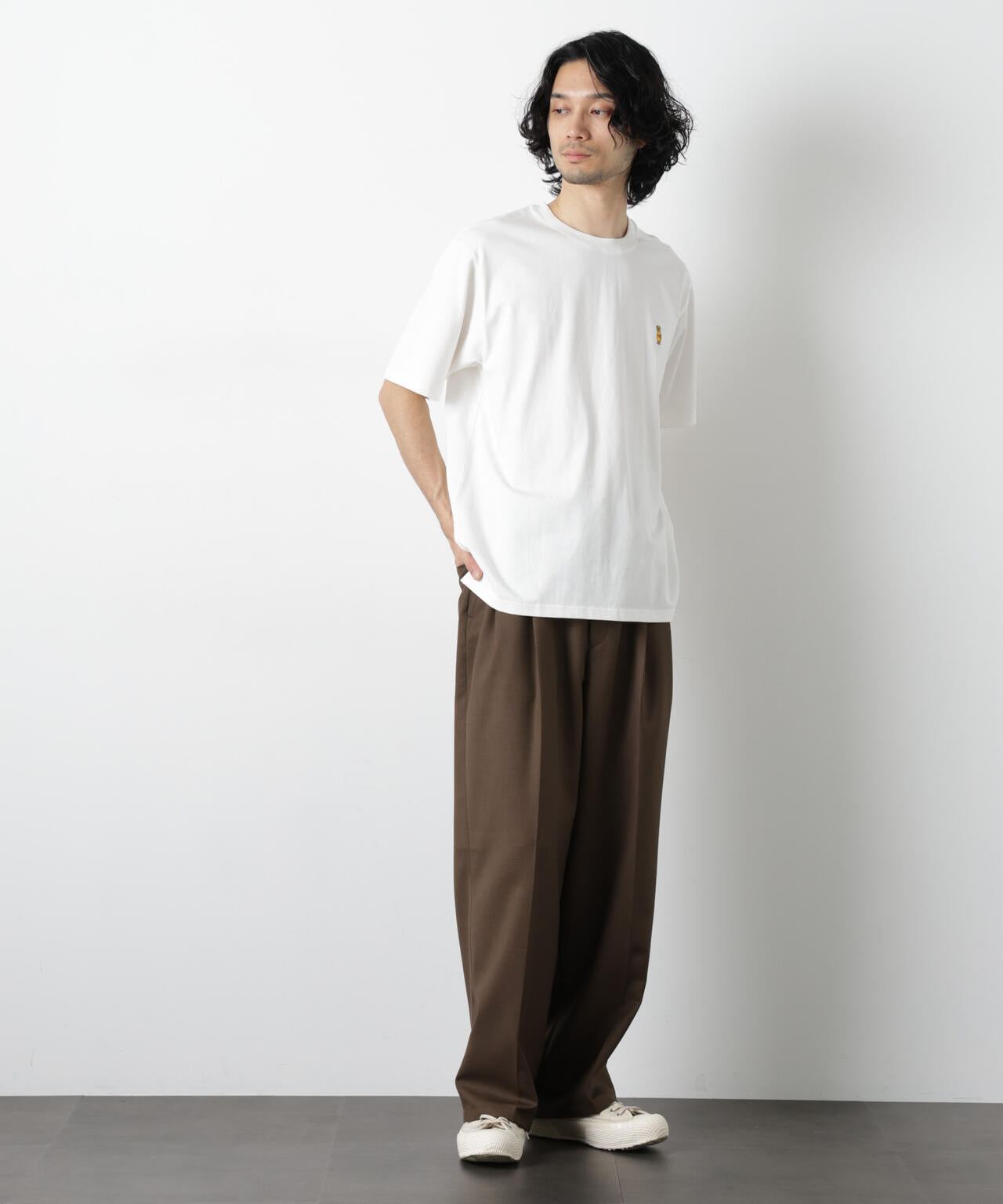 ナノベアTシャツ 半袖(落花生) 6726124210
