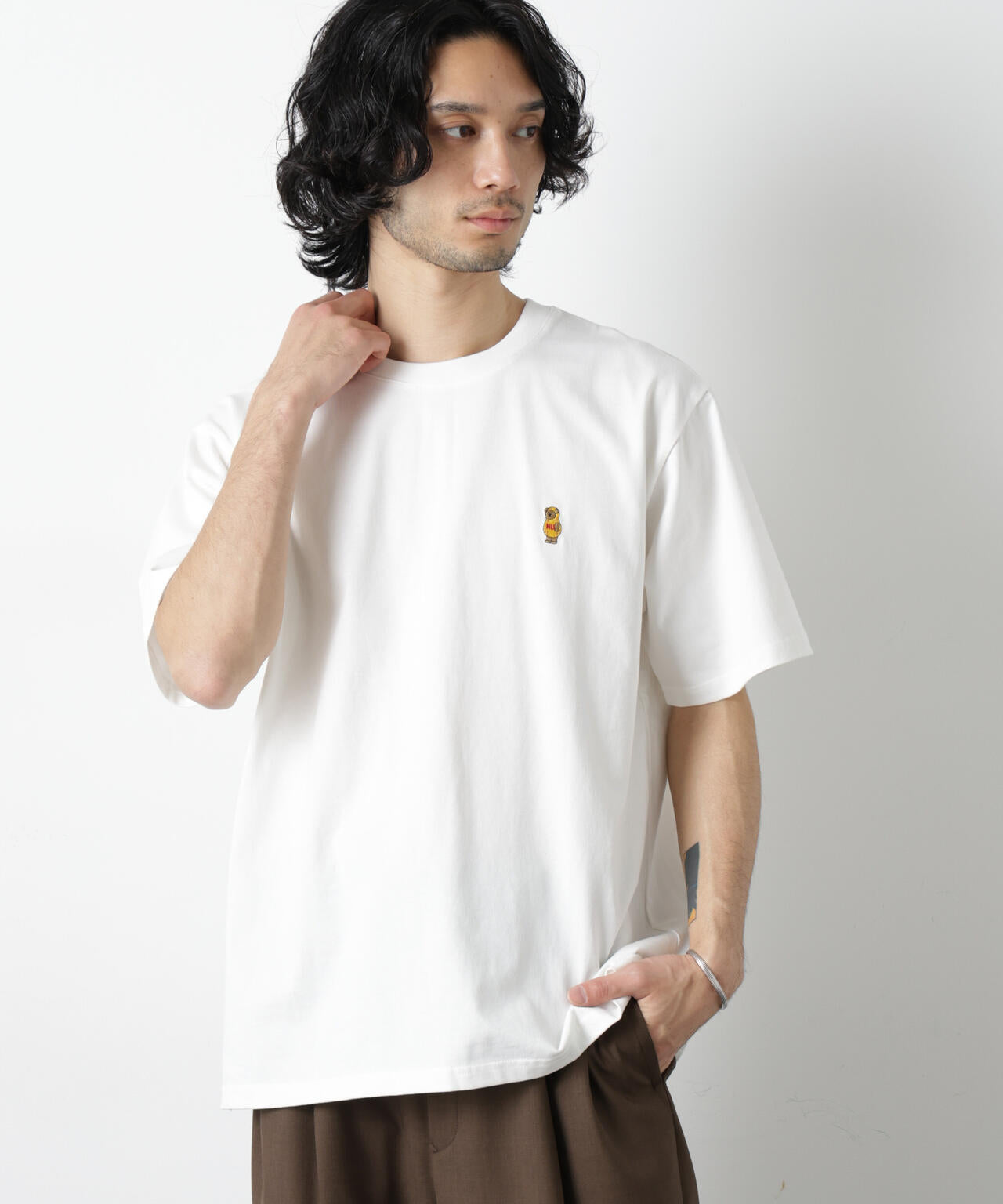 ナノベアTシャツ 半袖(落花生) 6726124210