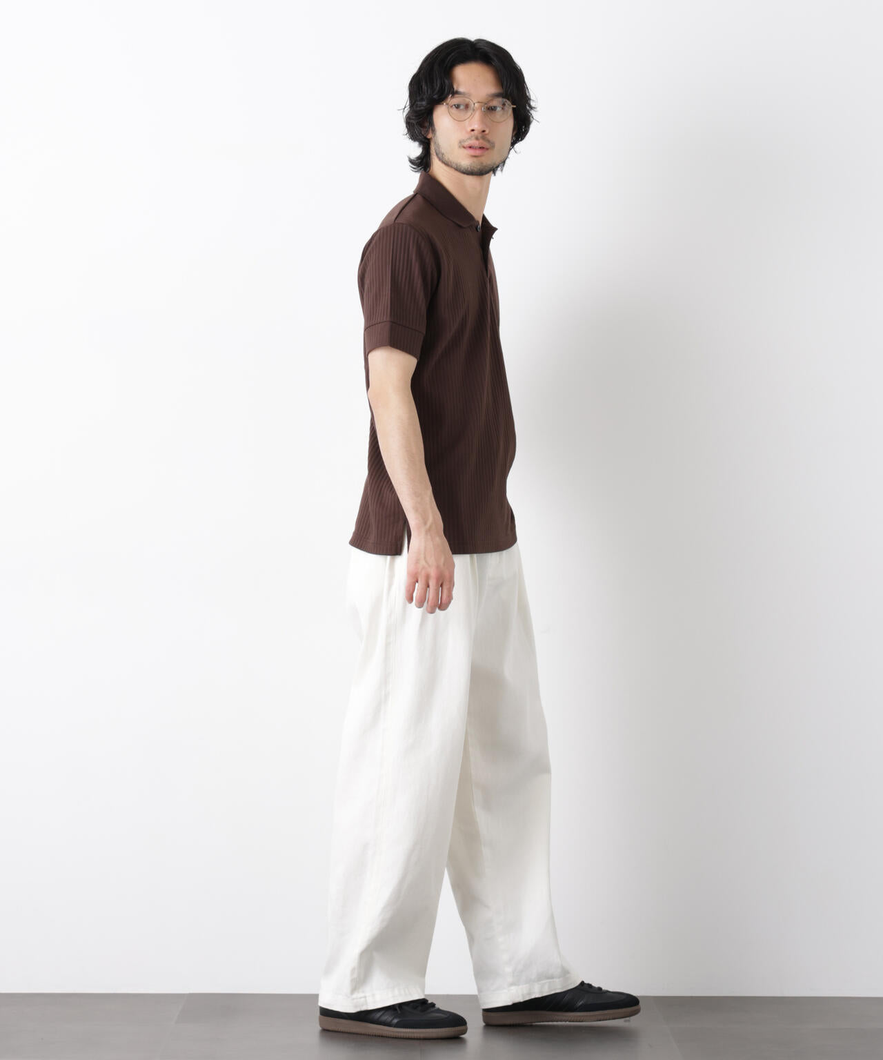 ワイドリブスタンダードポロシャツ 半袖 6726124215