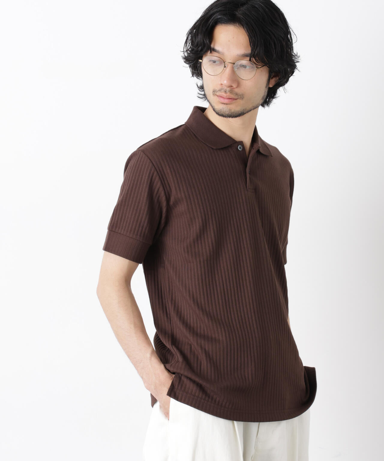 ワイドリブスタンダードポロシャツ 半袖