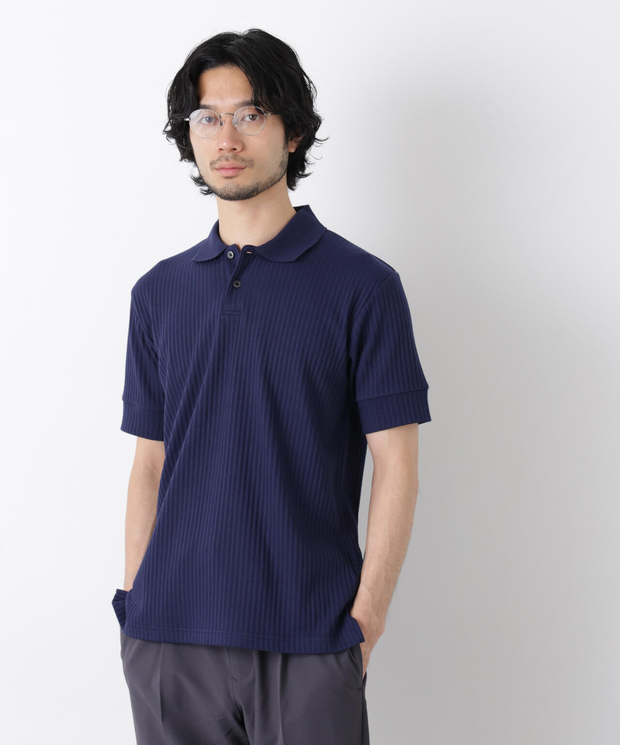 ワイドリブスタンダードポロシャツ 半袖 6726124215