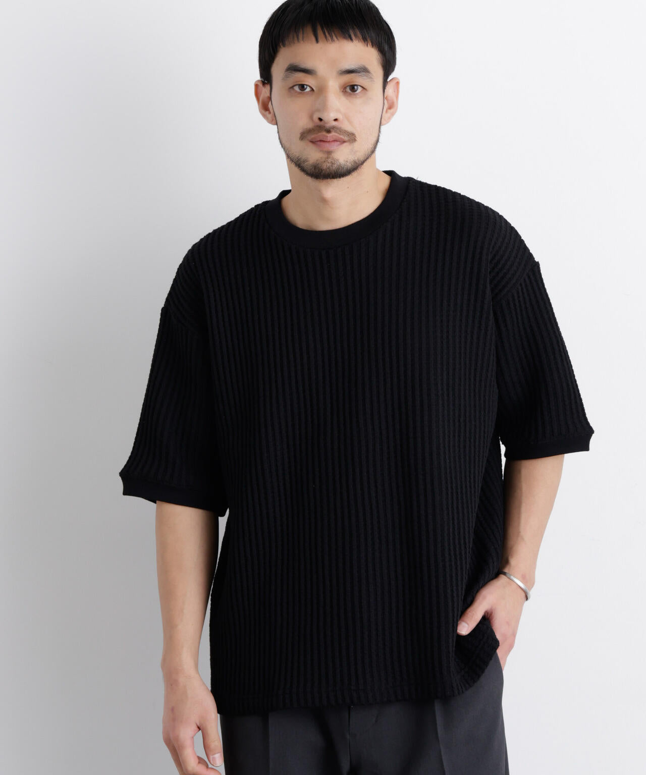 オニワッフルワイドTシャツ 半袖 6726124217