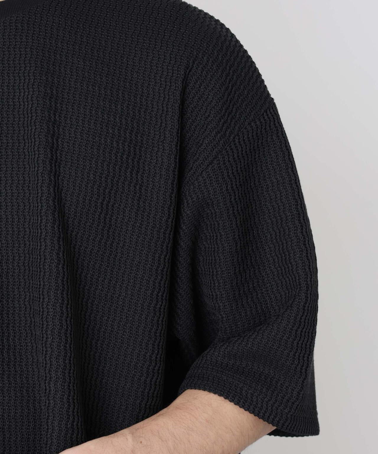 ジャガードニットソーTシャツ 半袖（セットアップ可） 6726124218