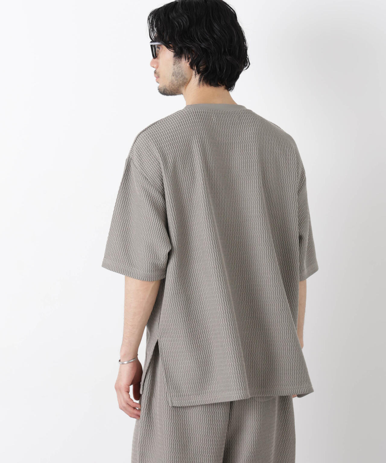 ジャガードニットソーTシャツ 半袖（セットアップ可） 6726124218