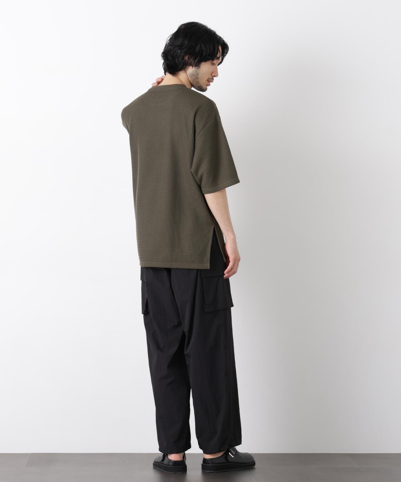 ジャガードニットソーTシャツ 半袖（セットアップ可） 6726124218