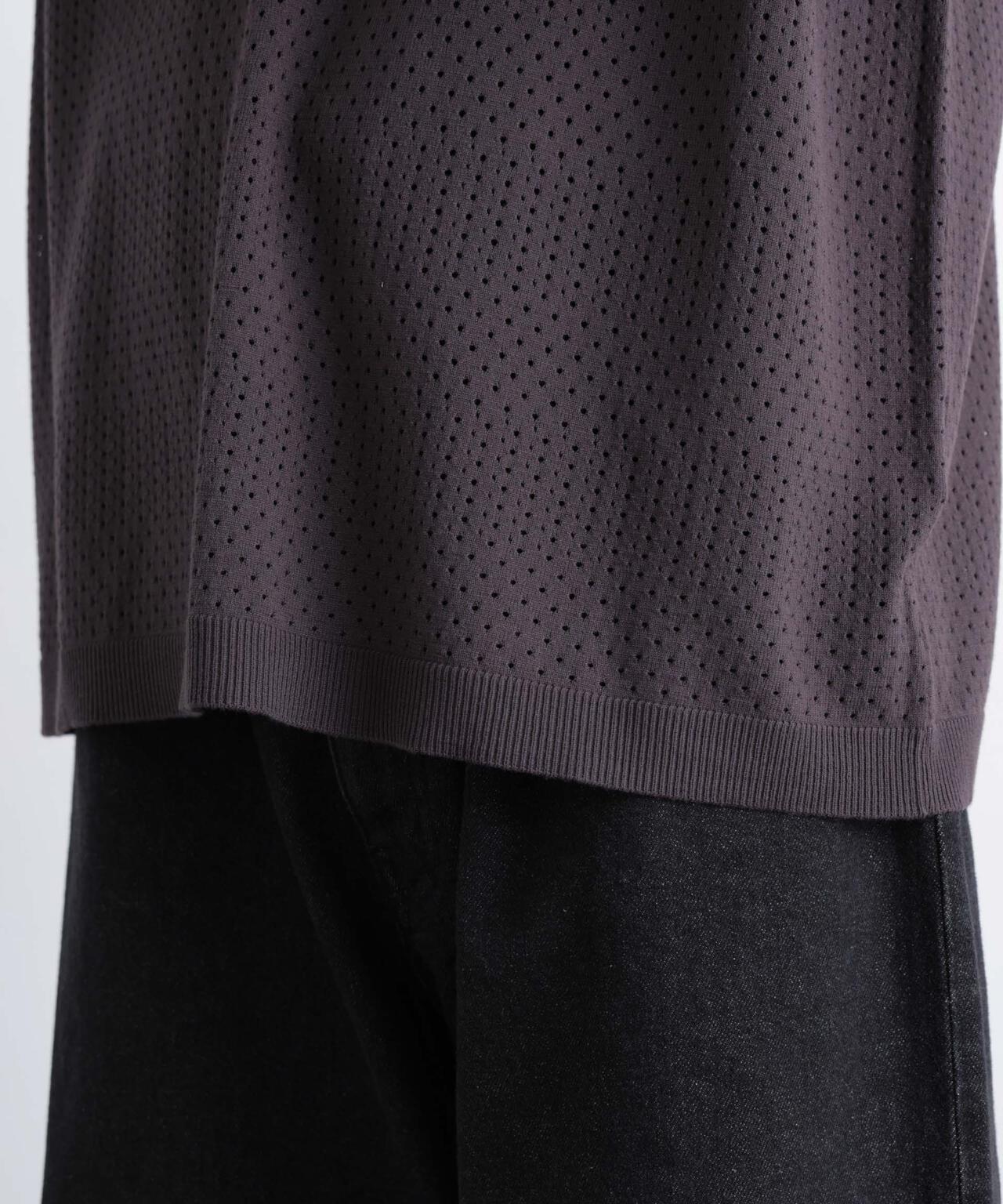 WEB限定/スキッパーテックニットポロシャツ/半袖 6726124219