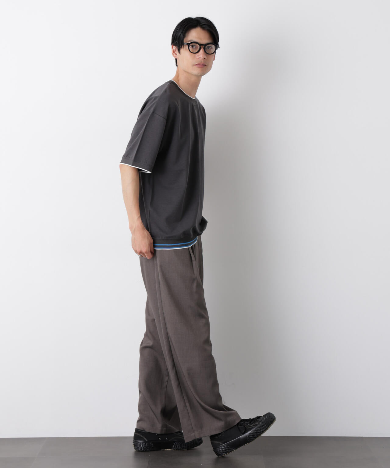 リブスムースTシャツ 半袖 6726124246