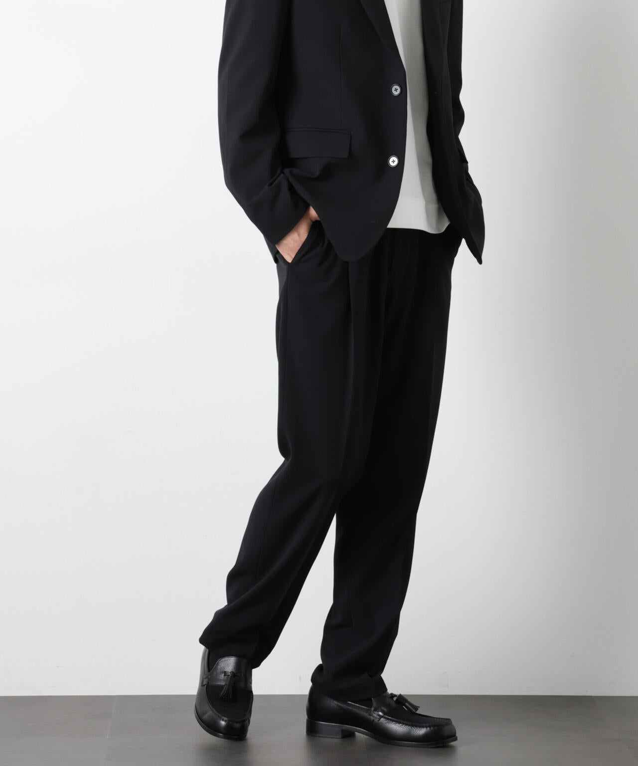 ALWAYS EASY ワンタックスラックス（セットアップ可）