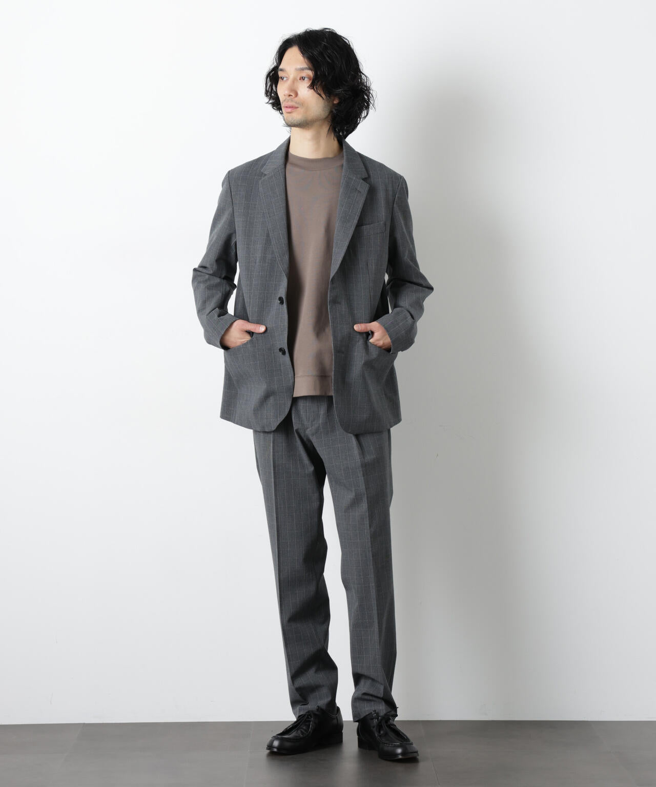 ALWAYS EASY ワンタックスラックス（セットアップ可） 6726127204