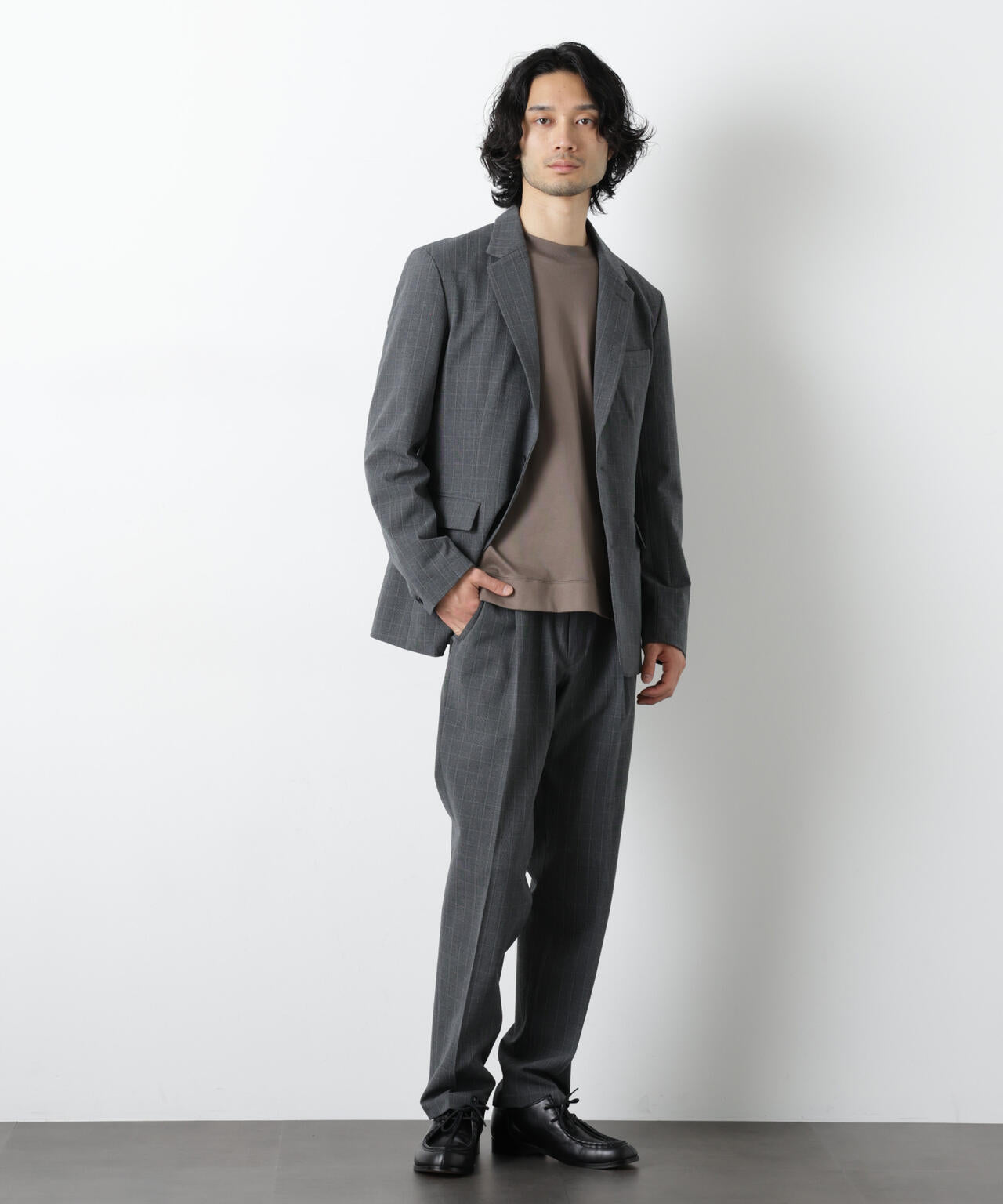 ALWAYS EASY ワンタックスラックス（セットアップ可） 6726127204