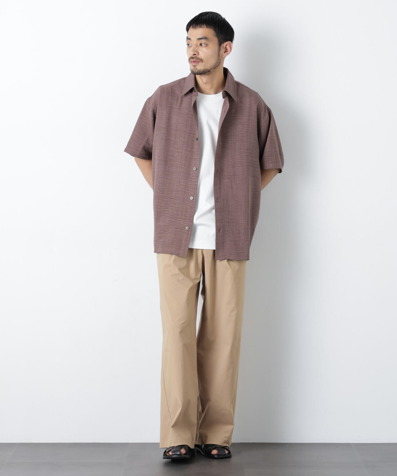 WEB限定/COOLMAX (R) バギーストレートスラックス 6726127222