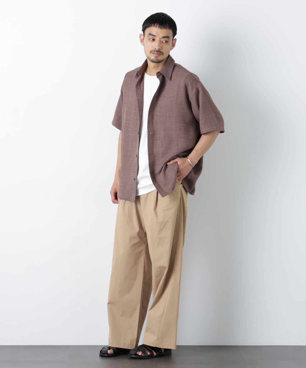 WEB限定/COOLMAX (R) バギーストレートスラックス 6726127222