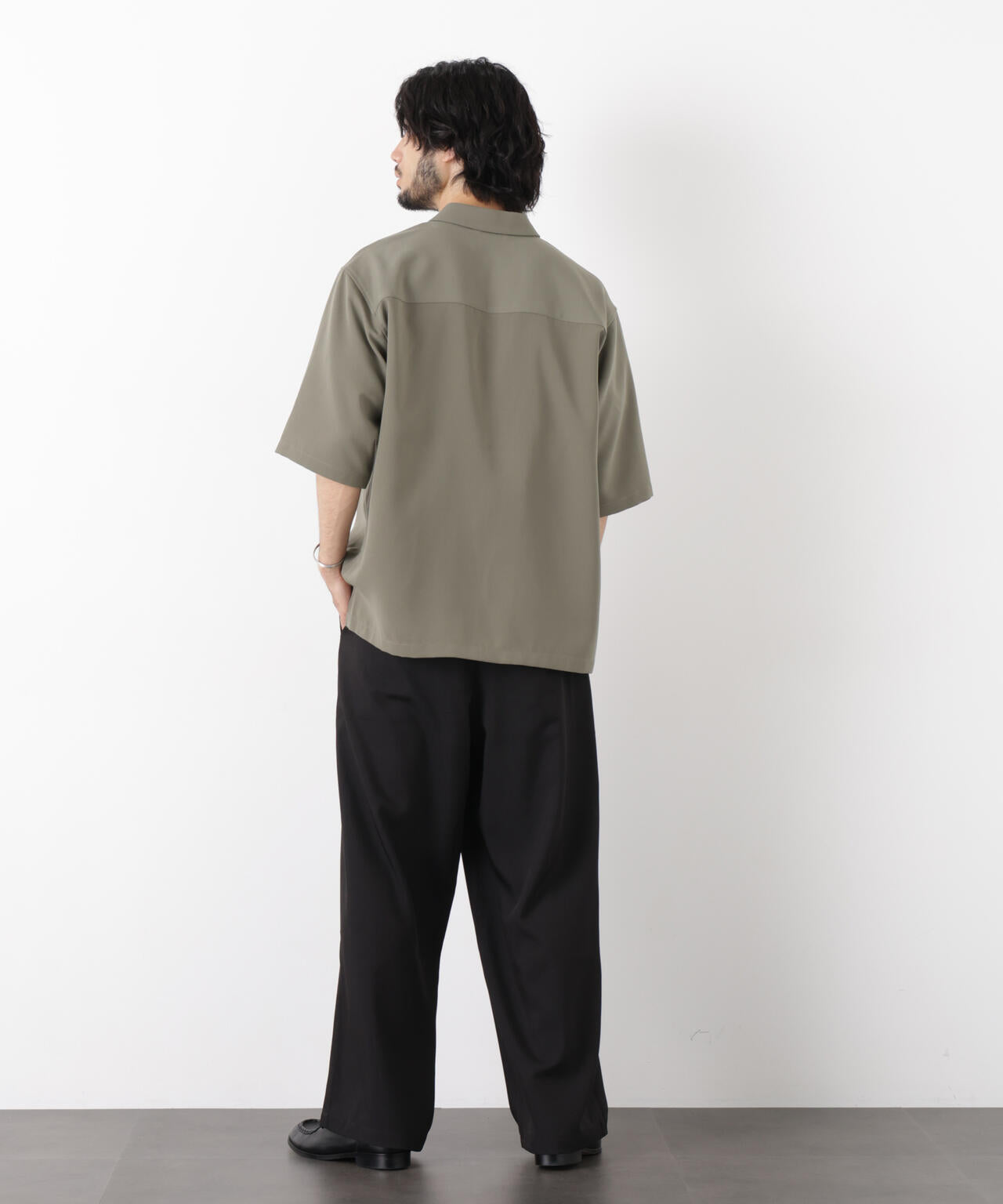 ポリエステルウィーブ ワイドパンツ 6726127224