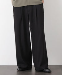 ポリエステルウィーブ ワイドパンツ