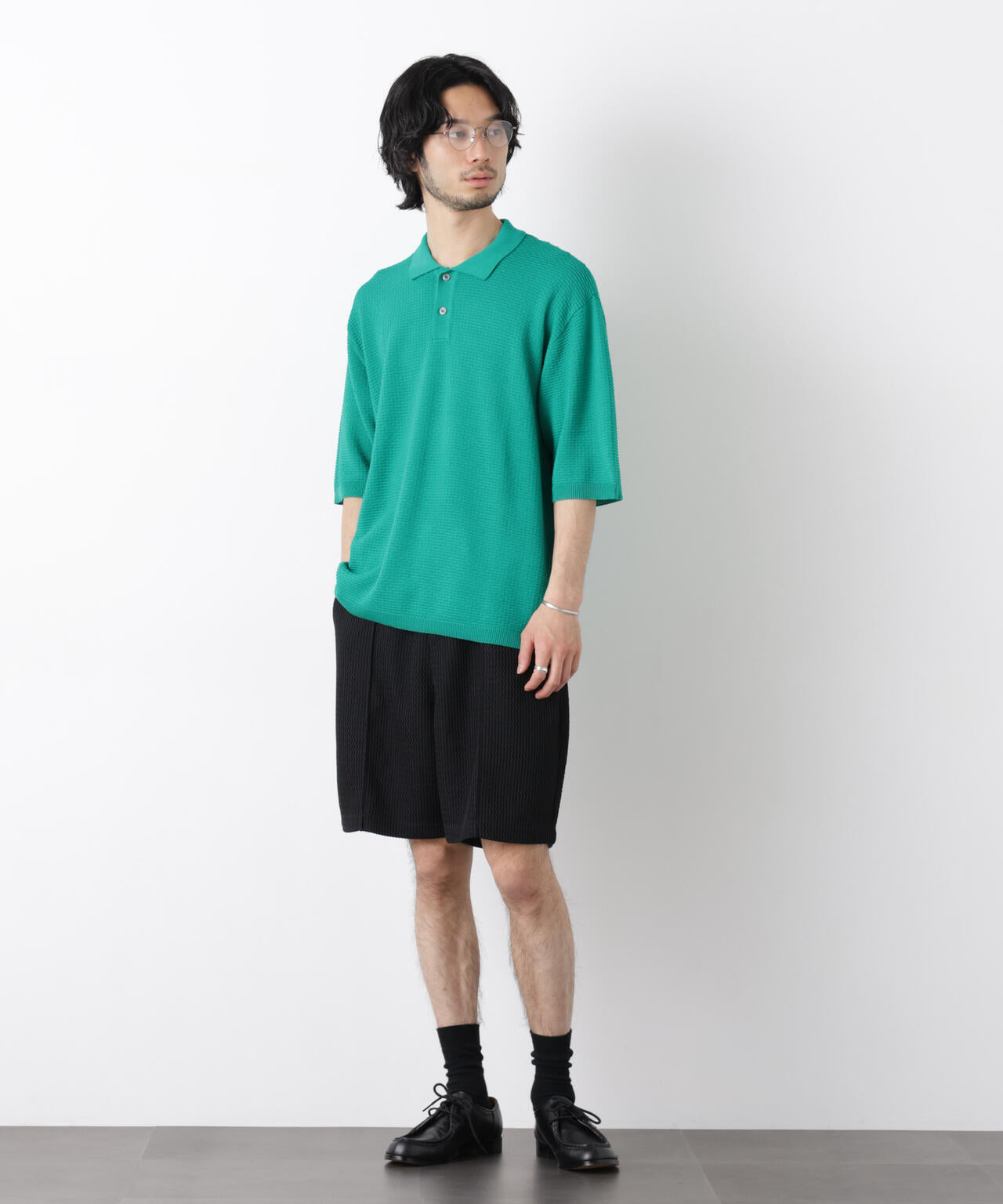 ジャガードニットソーショートパンツ（セットアップ可） 6726128204