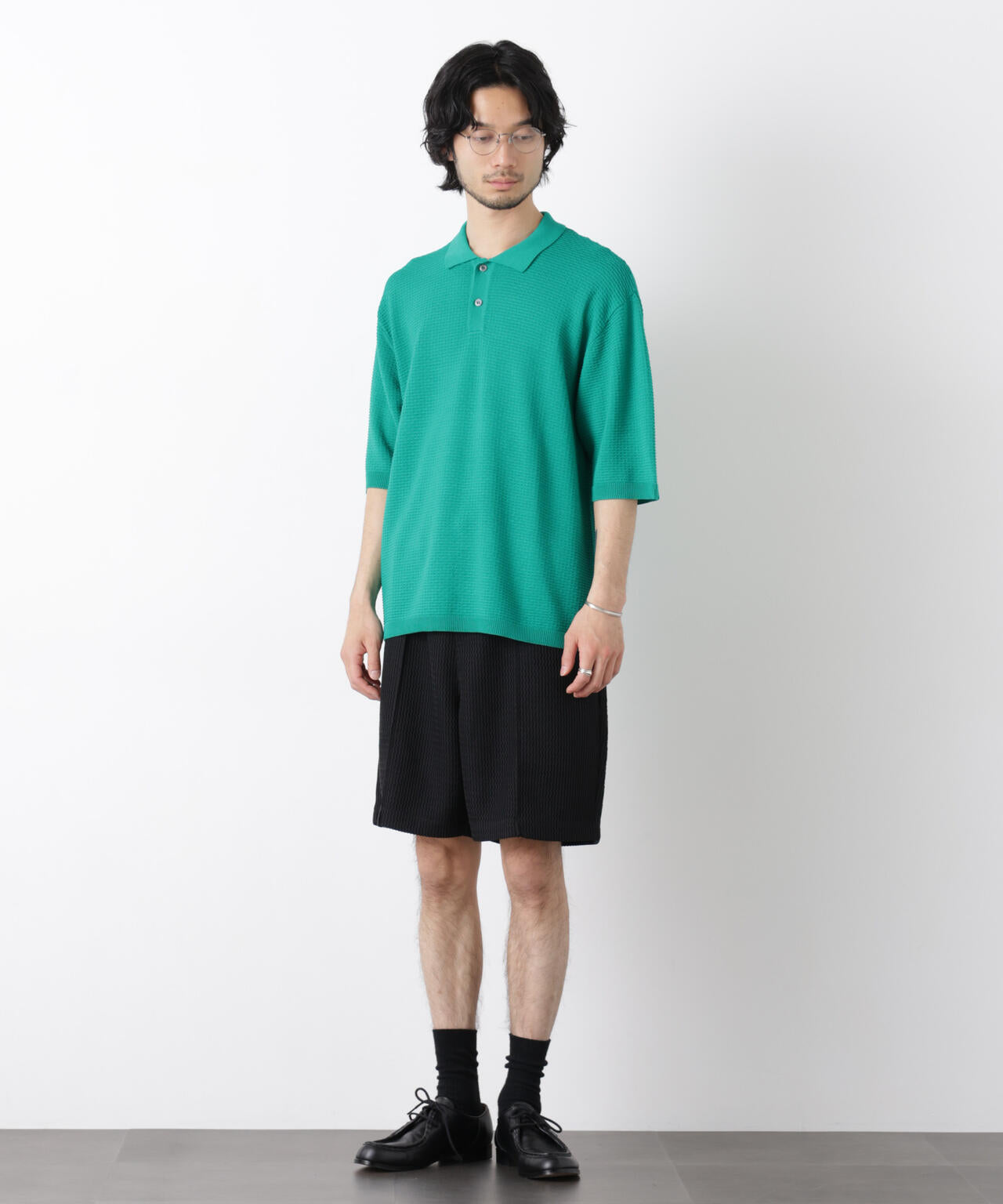 ジャガードニットソーショートパンツ（セットアップ可） 6726128204