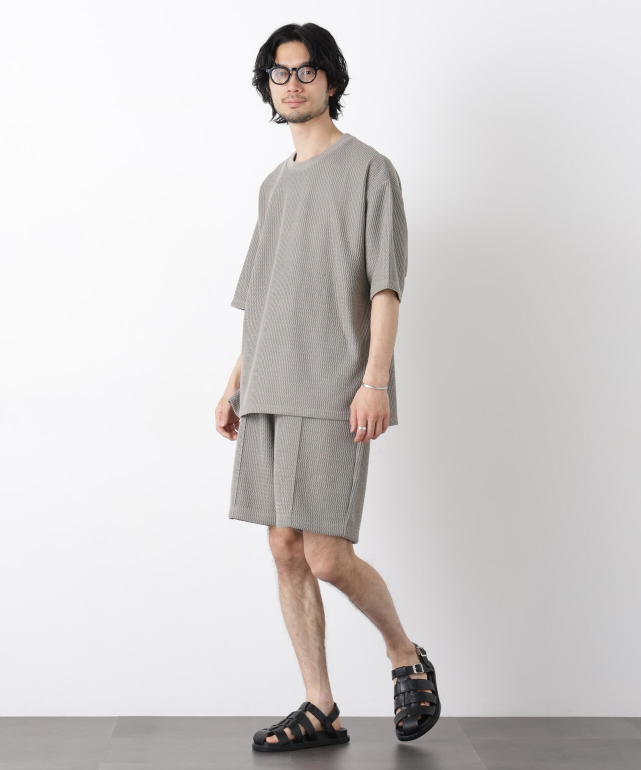 ジャガードニットソーショートパンツ（セットアップ可） 6726128204