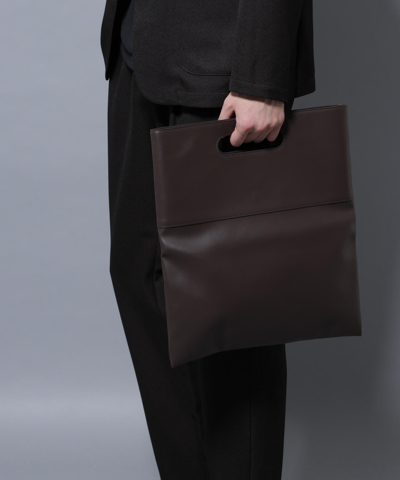 WEB限定/シンセティックレザー2WAYクラッチバッグ 6726132202