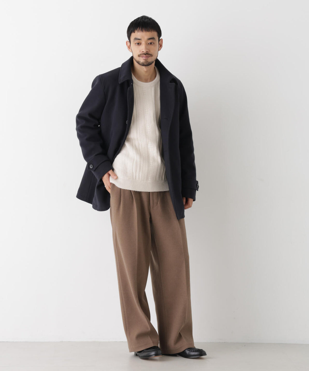 テックメルトンシングルコート 6726211205
