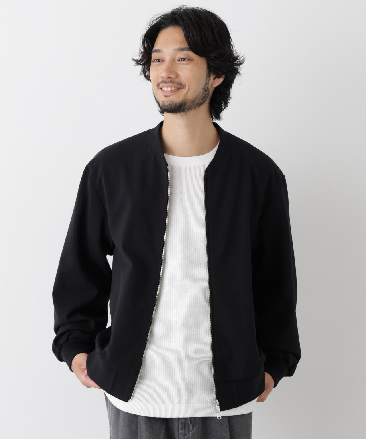 181cm　B:75 W:73 H:90 着用サイズ：L