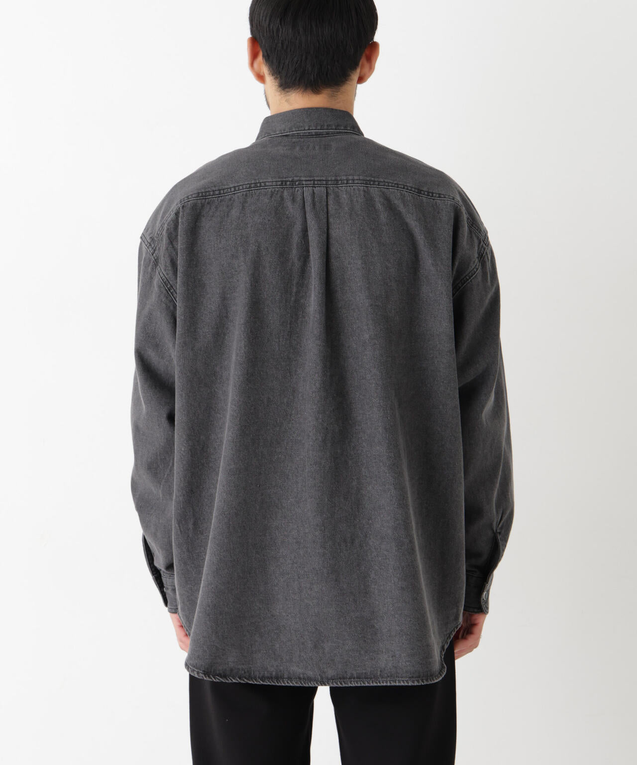 8.5oz ドレープデニムシャツ 長袖 6726220208