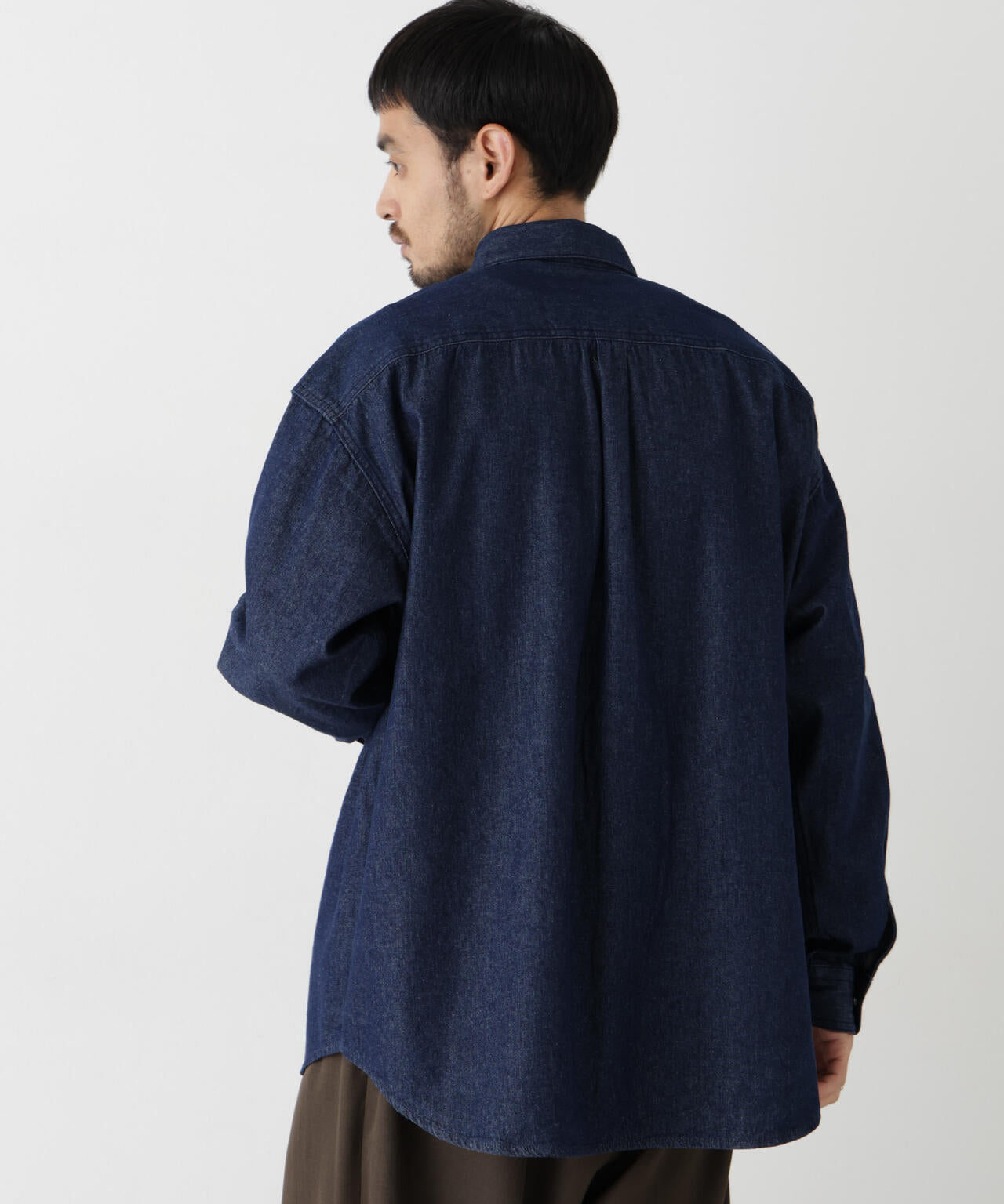 8.5oz ドレープデニムシャツ 長袖 6726220208
