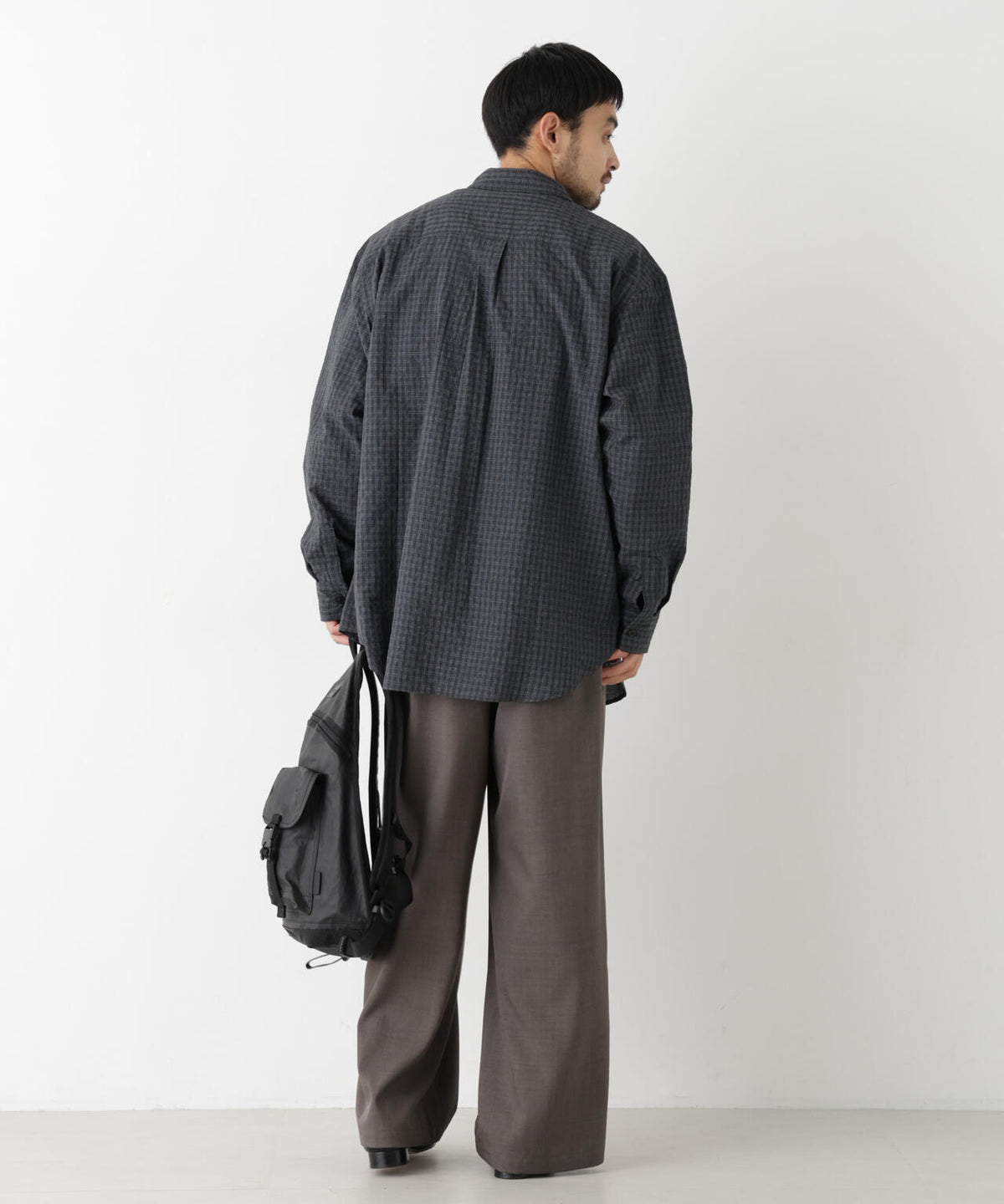 ウインドーチェックシャツ 長袖 6726220218