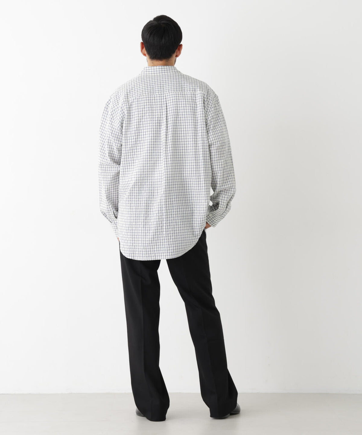 ウインドーチェックシャツ 長袖 6726220218