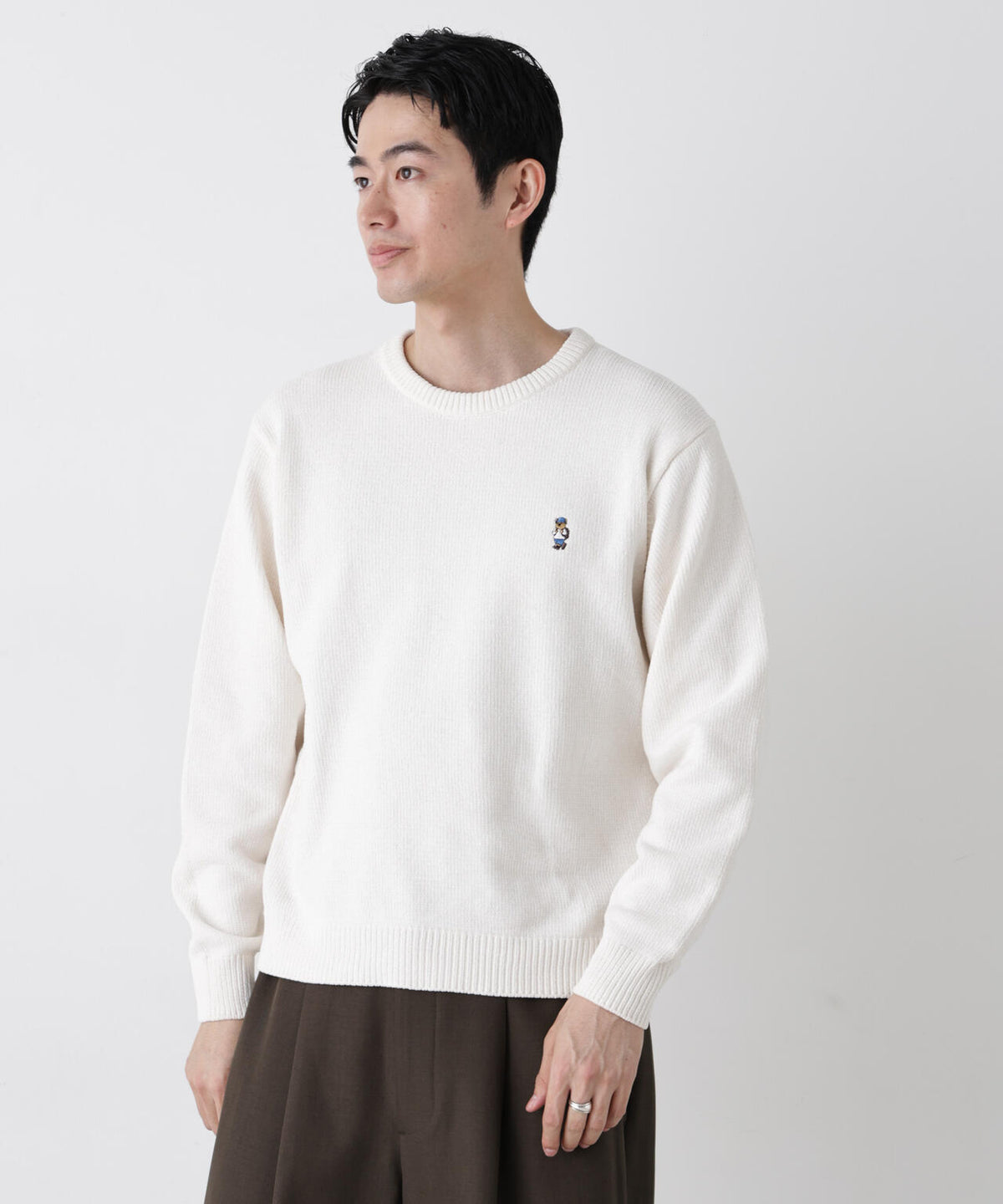 ナノベアモールニットプルオーバー 1 6726222217