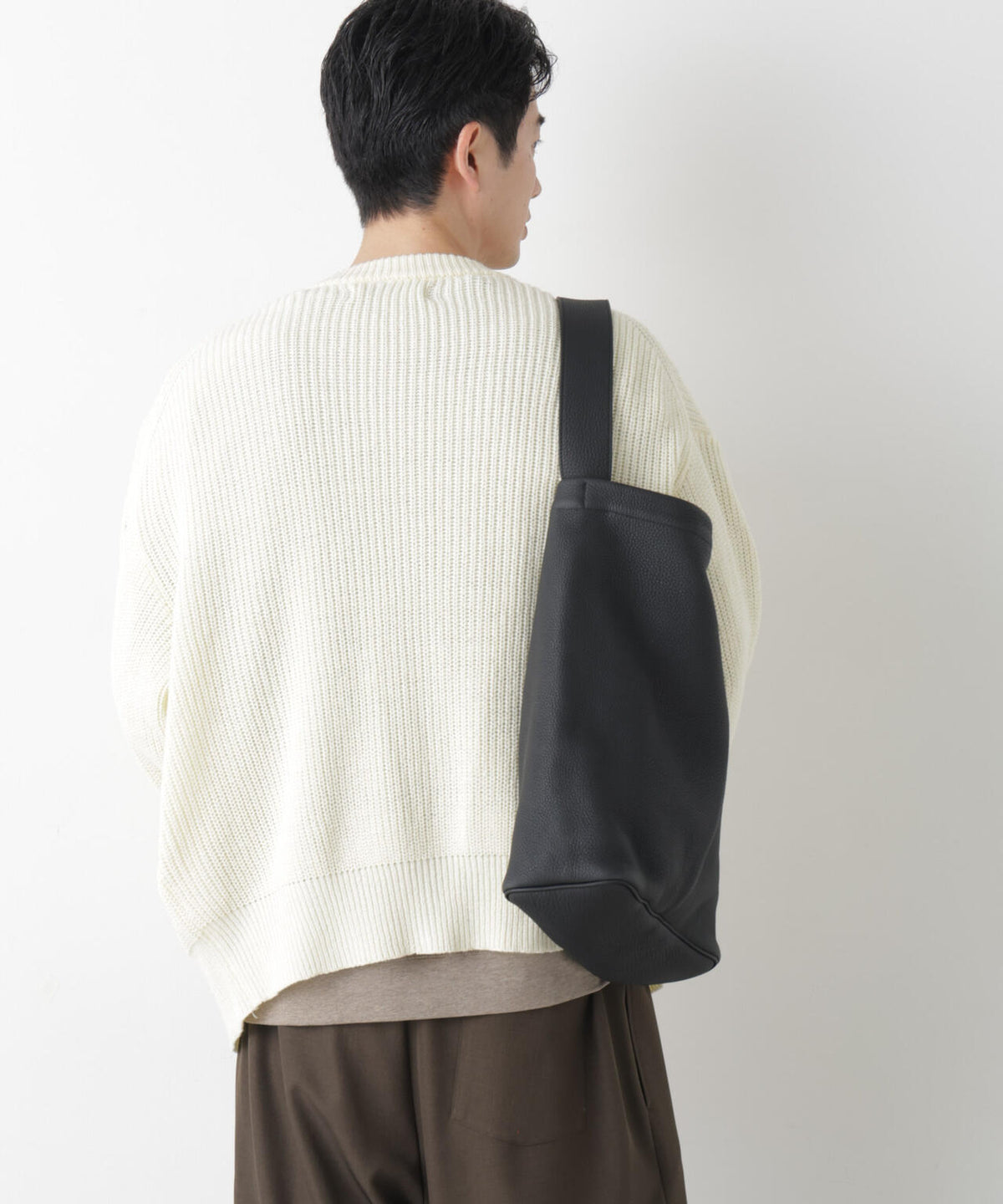WEB限定/ワイドフィット畔編カーディガン 6726222228