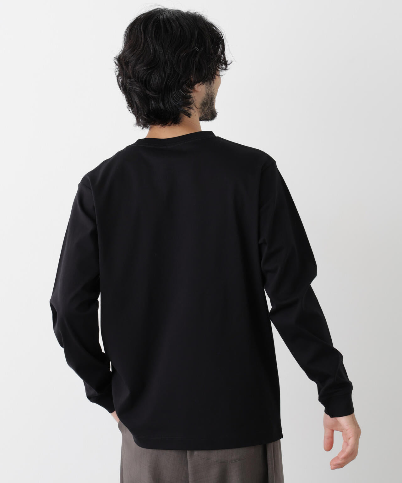 アンチスメルクルーネックTシャツ 長袖 6726223205