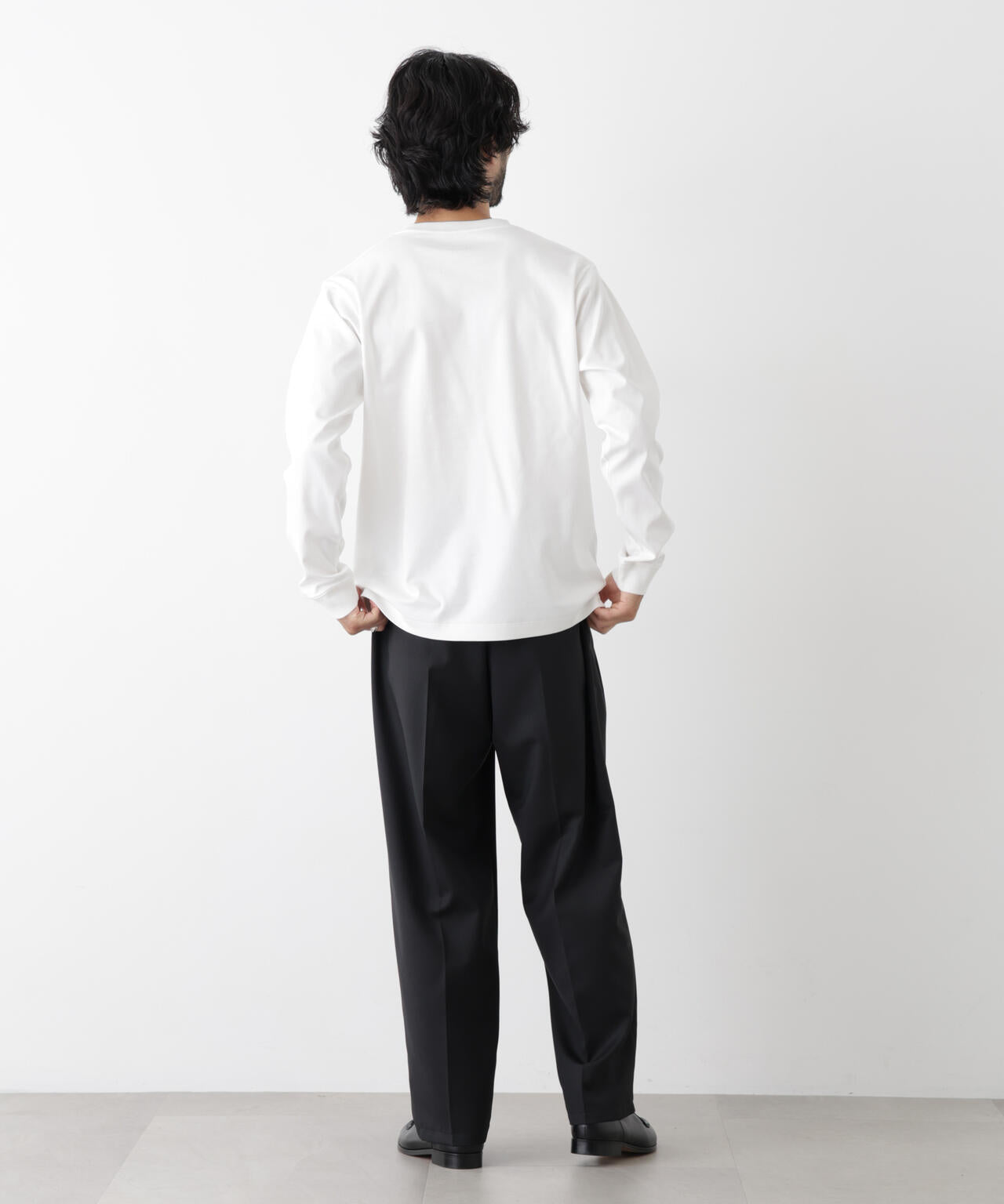 アンチスメルクルーネックTシャツ 長袖 6726223205