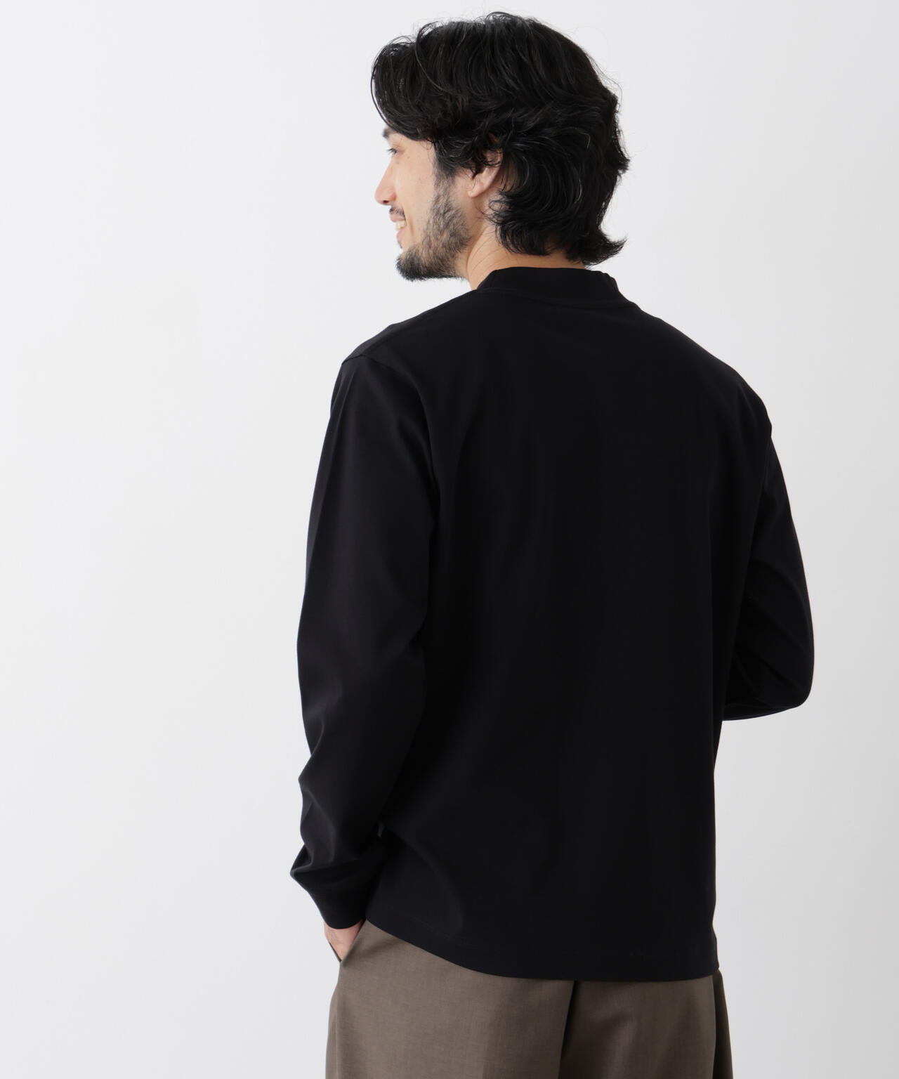 アンチスメルモックネックTシャツ 長袖 6726223206