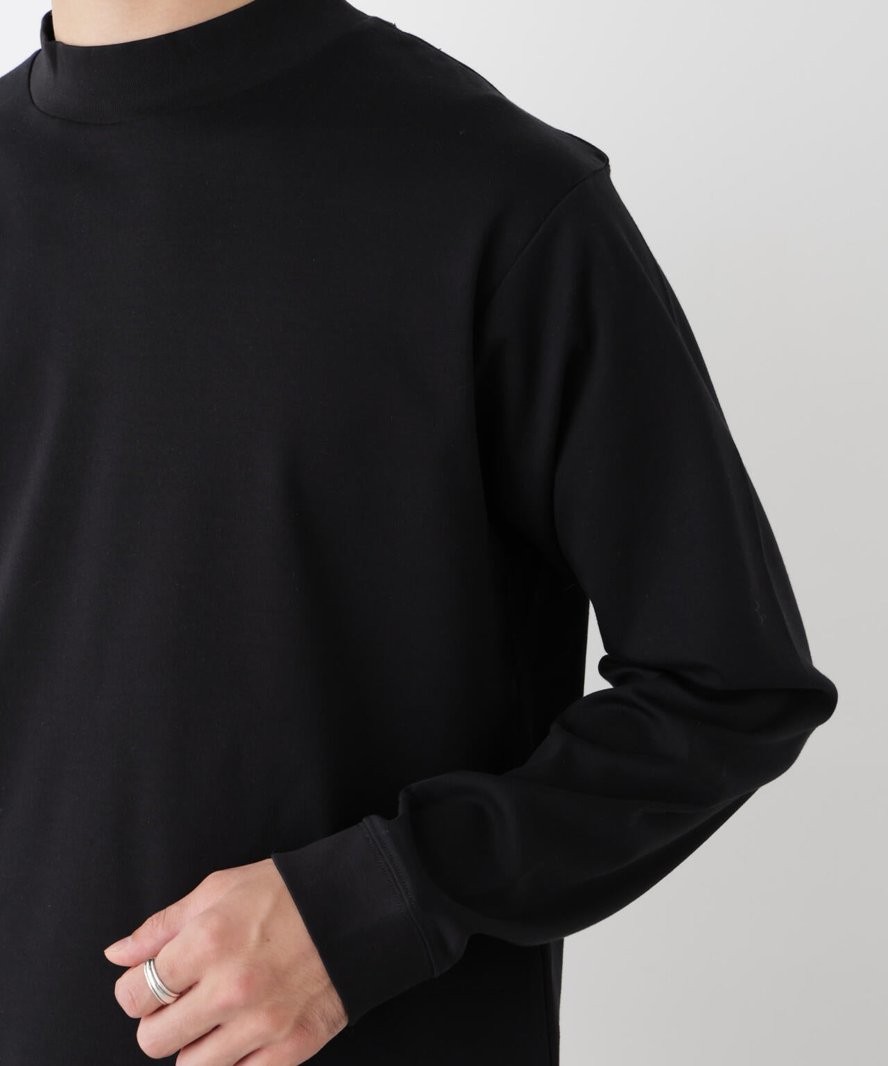 アンチスメルモックネックTシャツ 長袖 6726223206