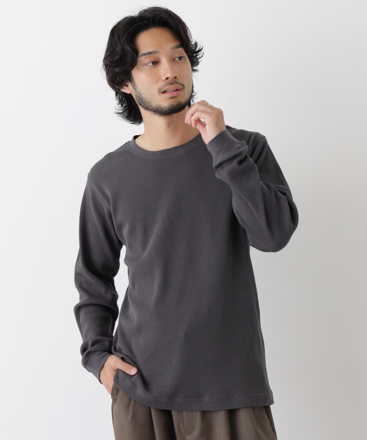 アンチスメルワッフル Tシャツ 長袖 6726223207