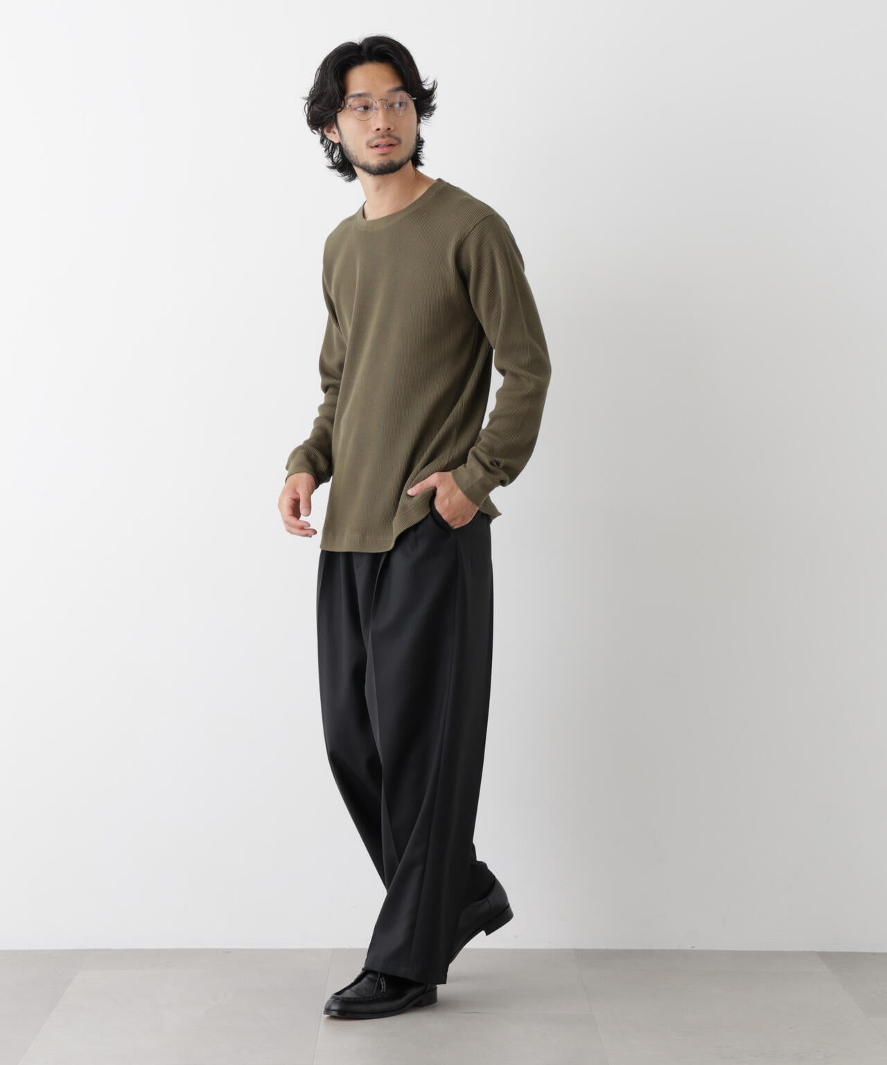 アンチスメルワッフル Tシャツ 長袖 6726223207